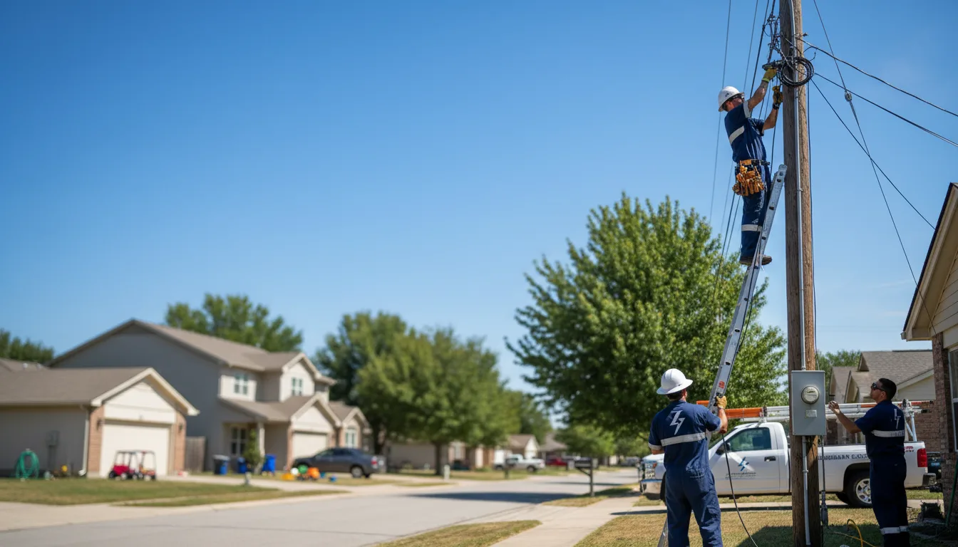Residential electrician providing installation services in Morrow, LA